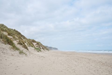 Camiers et Sainte-Cécile : longue plage bordée de dunes (image générée par IA)