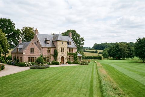 Mérignies : belle maison en brique au bord d’un golf (image générée par IA)