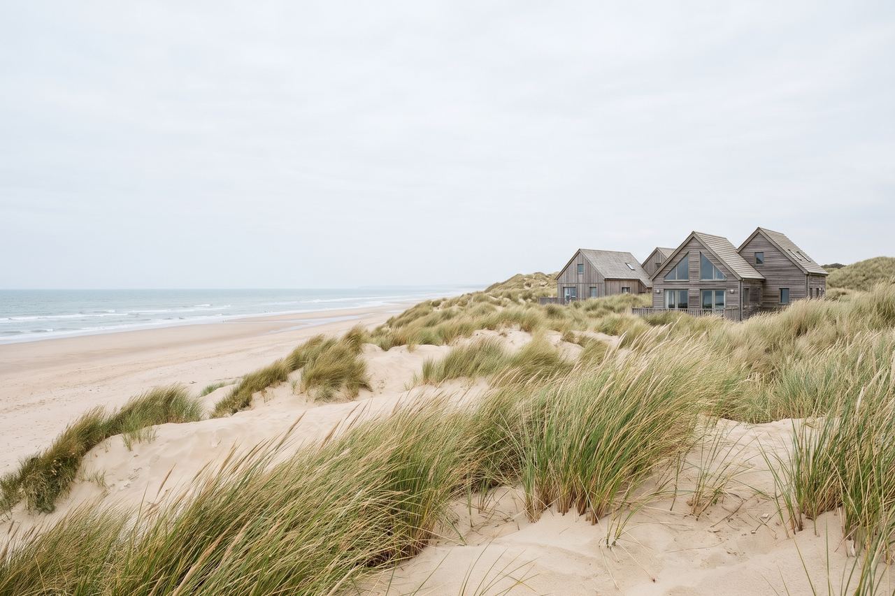 Merlimont : dunes sauvages ouvrant sur la plage (image générée par IA)